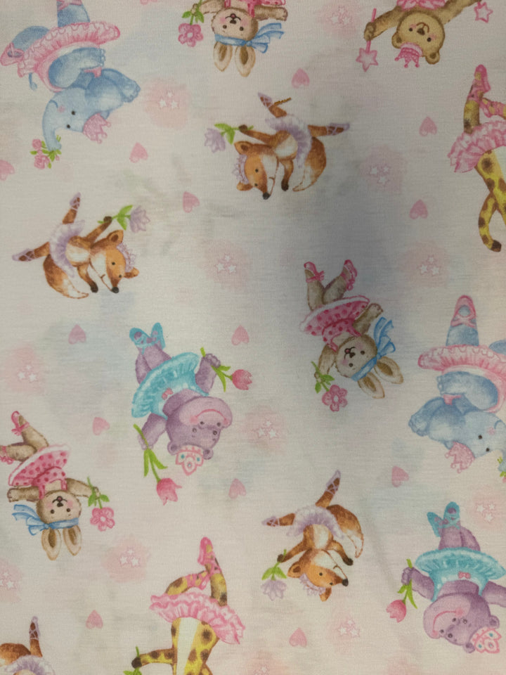 Pink with Ballet Animals |  Children's Patterns