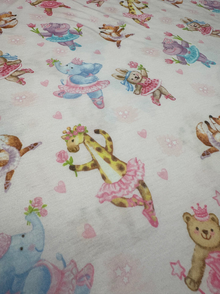 Pink with Ballet Animals |  Children's Patterns