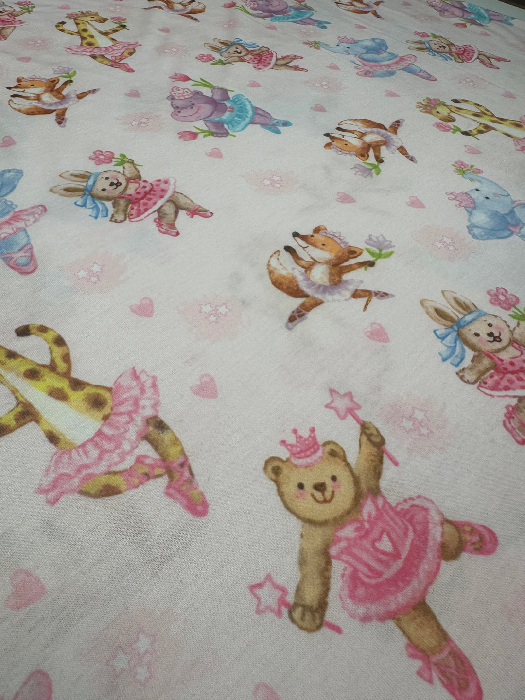 Pink with Ballet Animals |  Children's Patterns