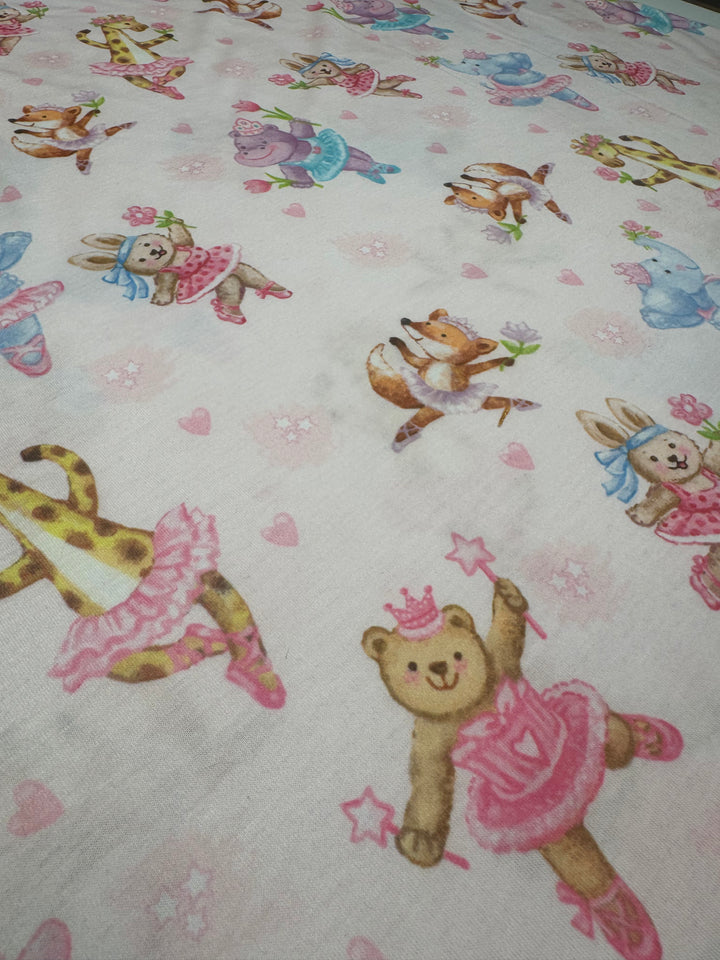 Pink with Ballet Animals |  Children's Patterns