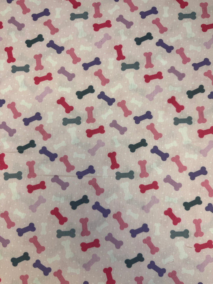Pink with Dog Bones |  Children's Patterns