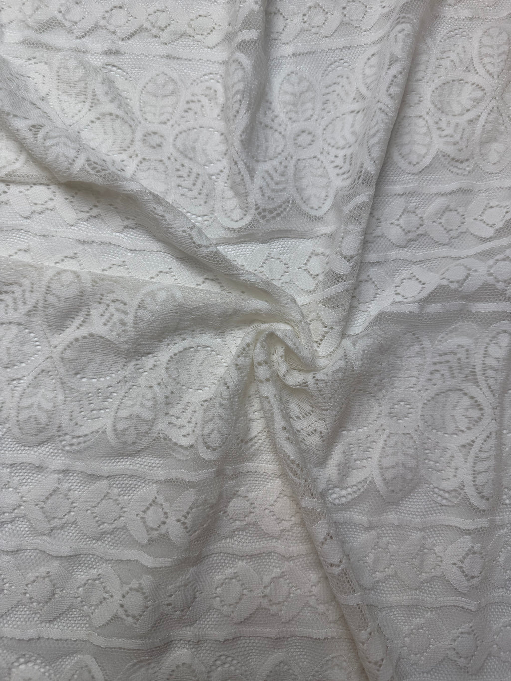 Ivory | Stretch Lace