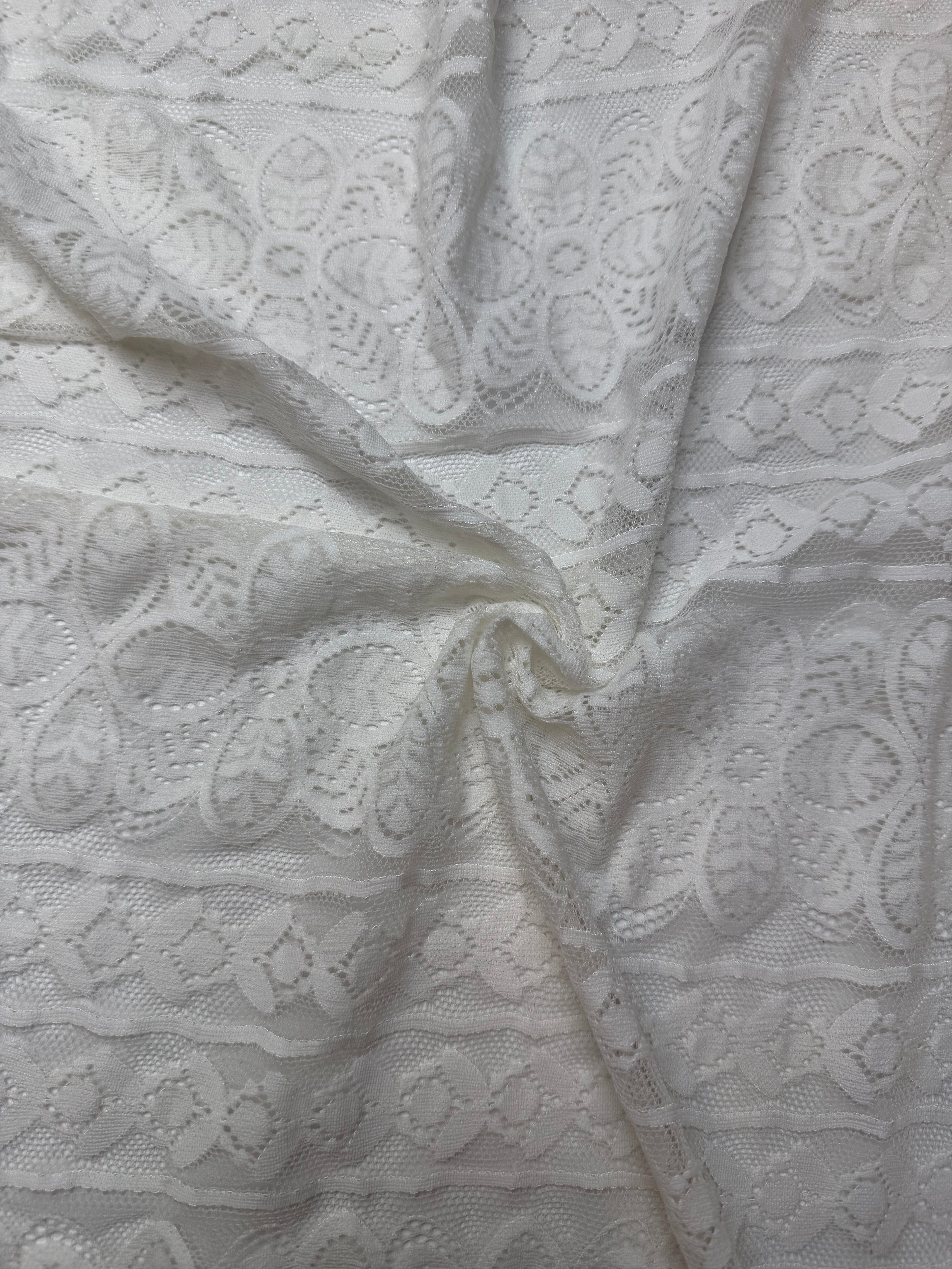 Ivory | Stretch Lace