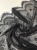 Black | French Lace with Scallops on the Selvage