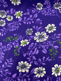 Floral & Vines Print in Violet | Viscose