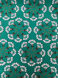 Floral Kaleidoscope Print in Green | Viscose