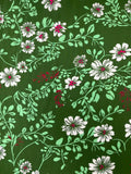 Floral & Vines Print in Green | Viscose