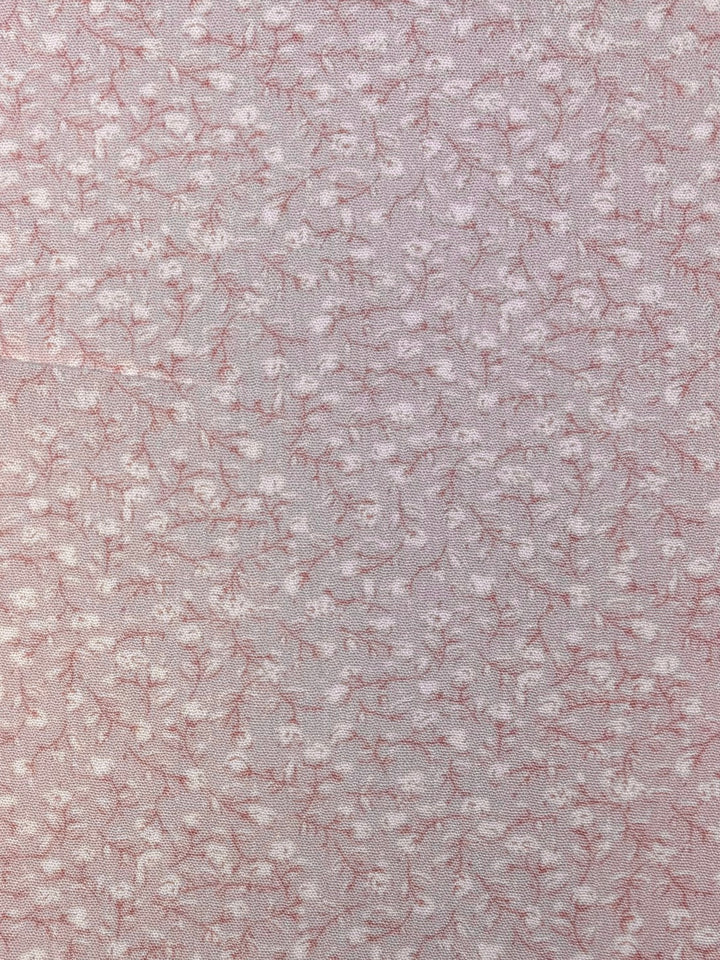 Baby Pink Ditsy Floral | Rayon Crinkle