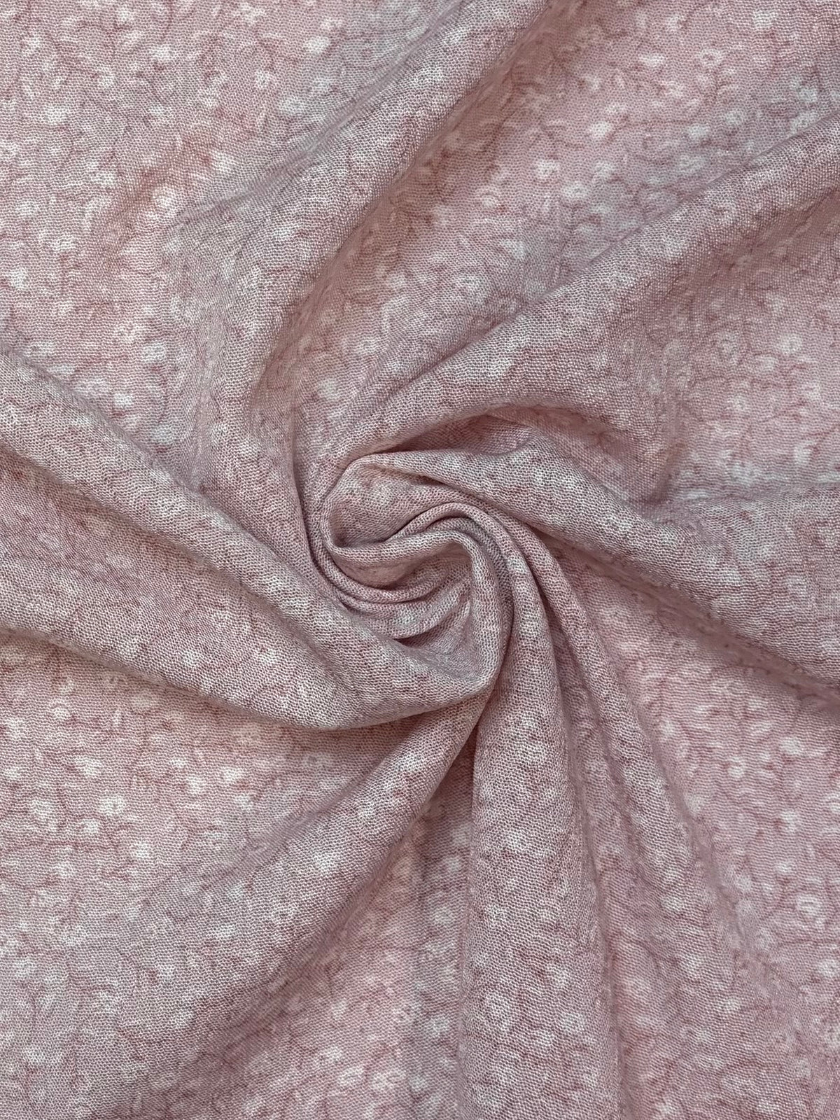 Baby Pink Ditsy Floral | Rayon Crinkle