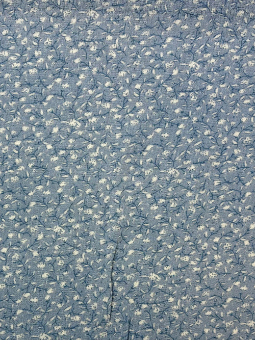 Baby Blue Ditsy Floral | Rayon Crinkle
