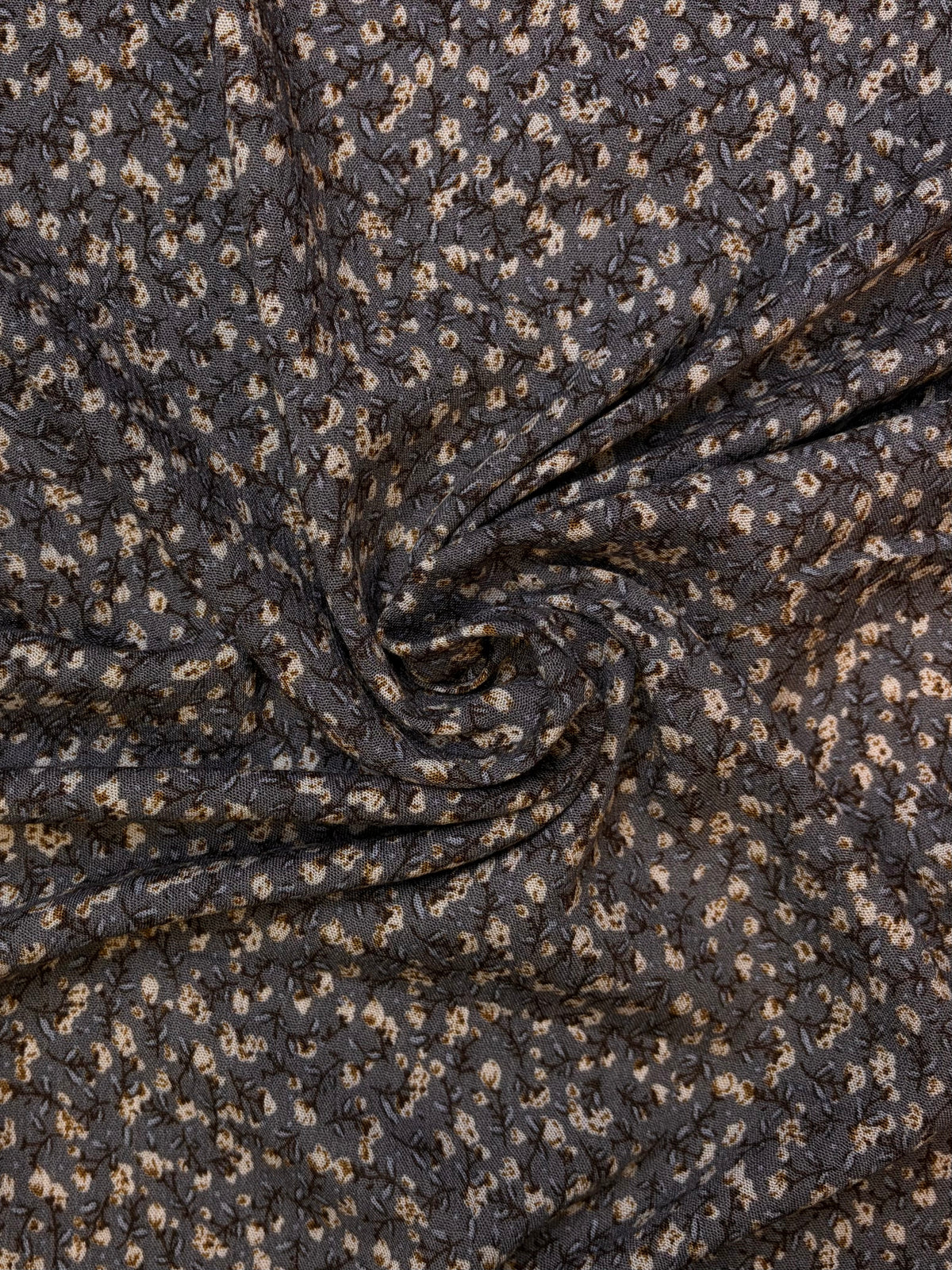 Ash Ditsy Floral | Rayon Crinkle