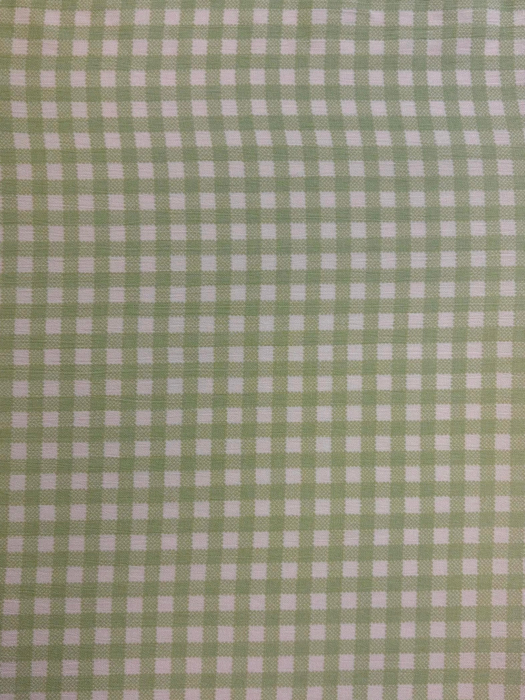 Kiwi Plaid | Rayon Crinkle