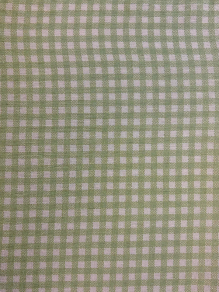 Kiwi Plaid | Rayon Crinkle