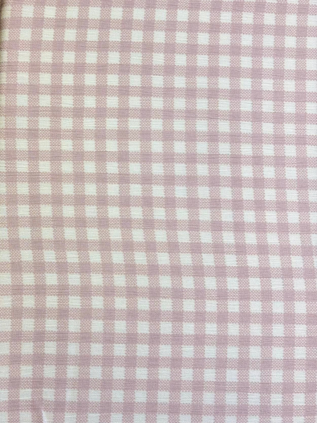 Cameo Rose Plaid | Rayon Crinkle