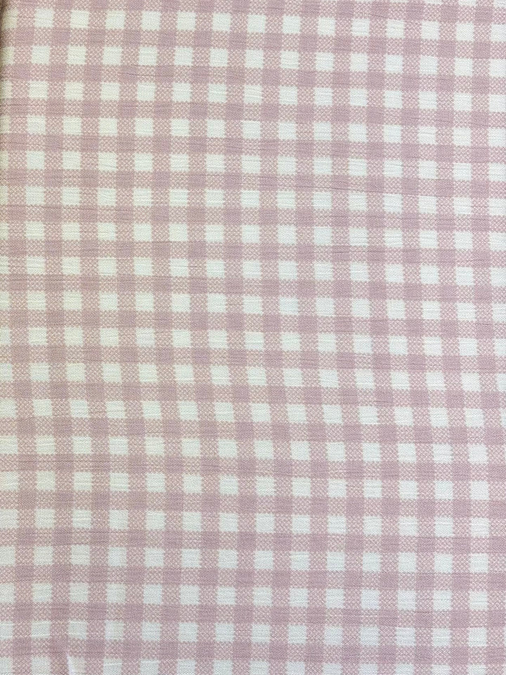 Cameo Rose Plaid | Rayon Crinkle