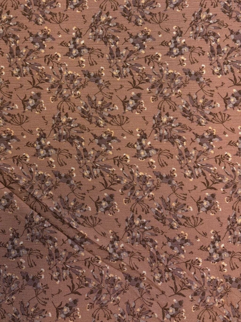 Rust Floral | Rayon Crinkle