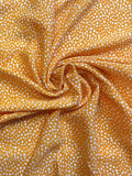 White Polka on Orange | Rayon Crinkle