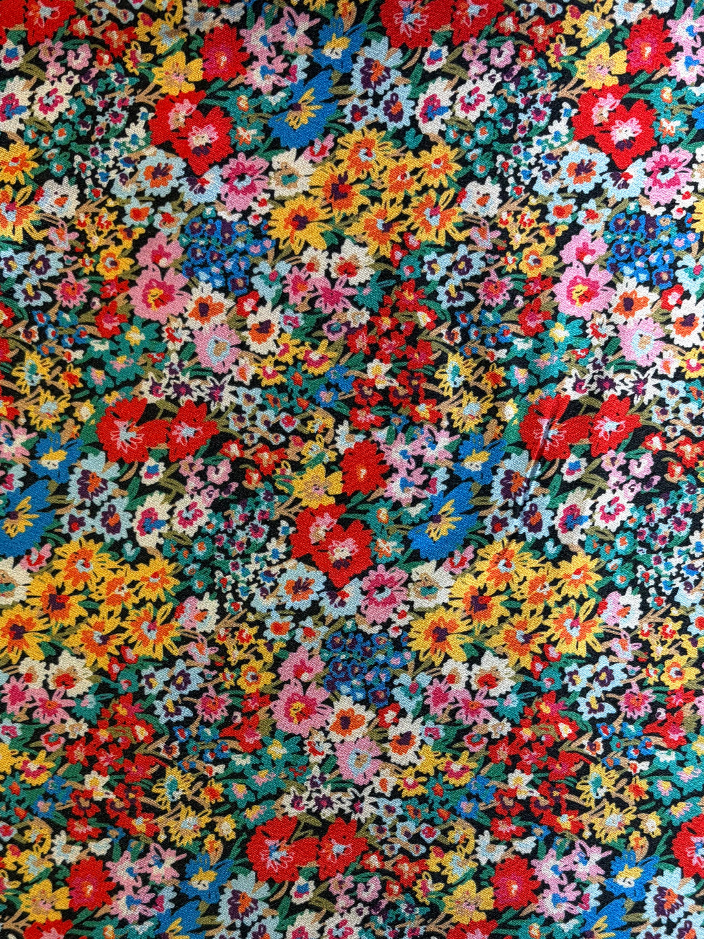 Bold Multi Ditsty Floral Charmeuse