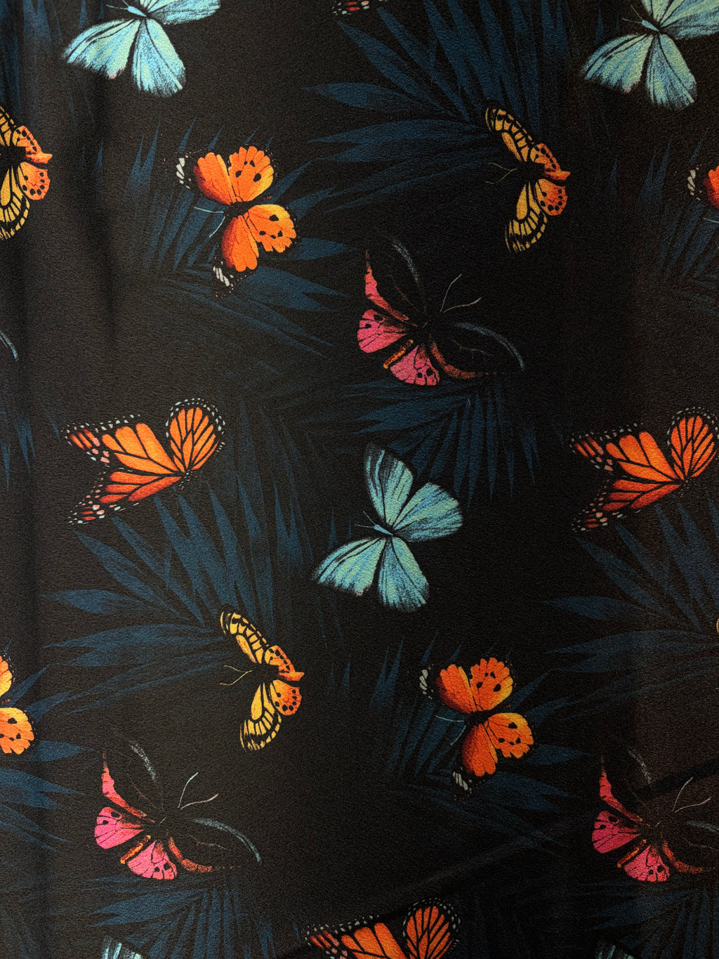 Dark Butterflies Charmeuse