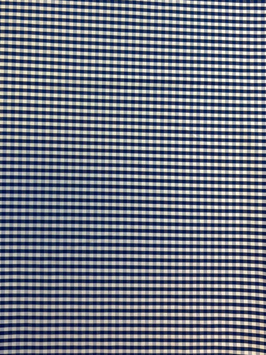 Navy and White Mini Gingham | Shirting