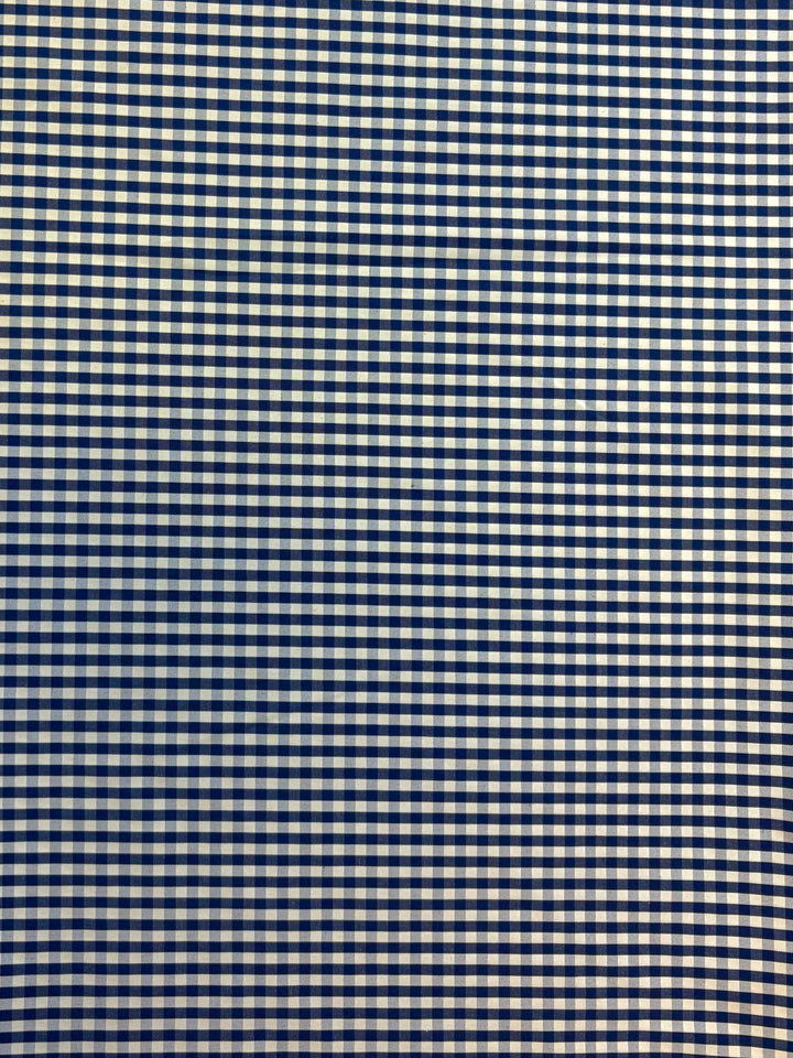 Navy and White Mini Gingham | Shirting