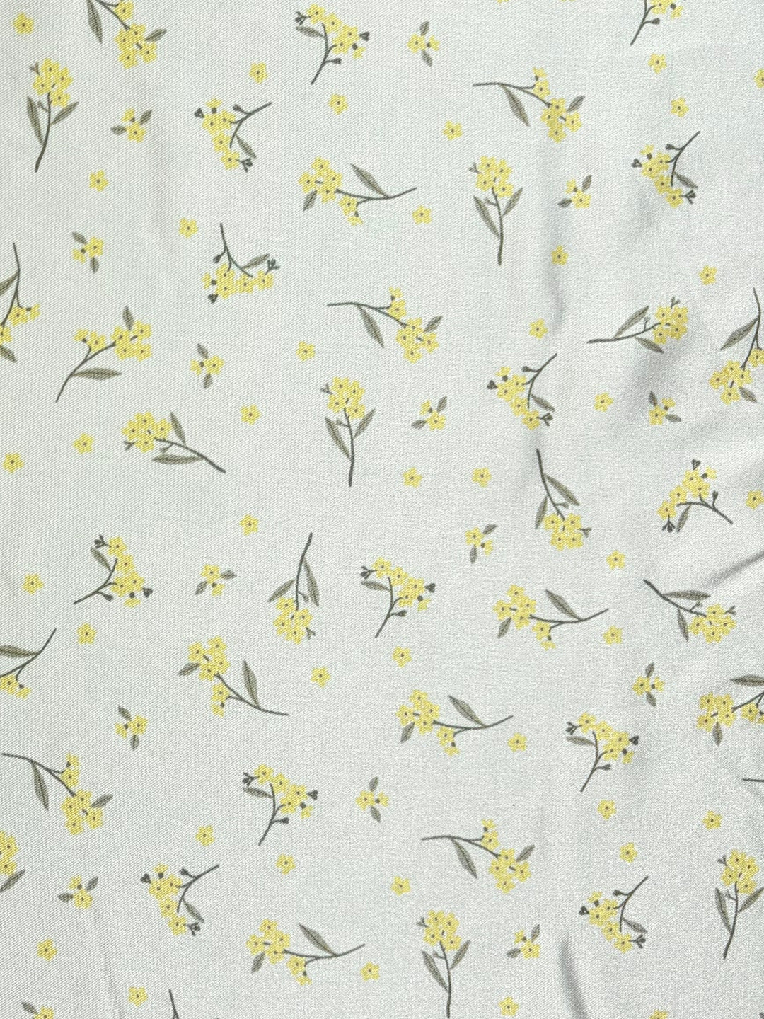 Yellow Ditsy Couquet Charmeuse
