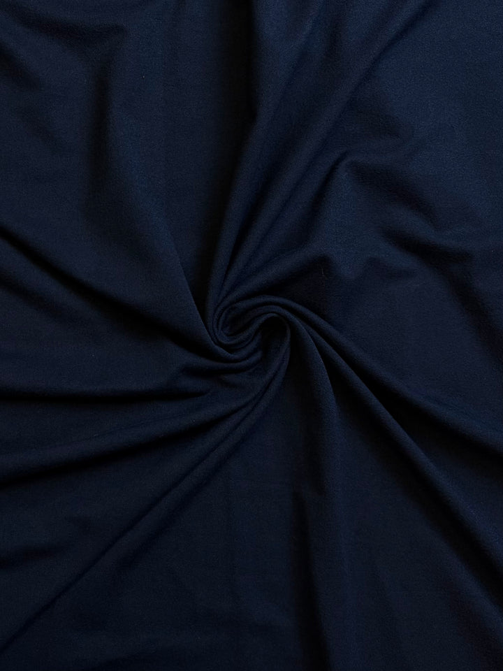 Navy Brush Poly Spandex