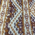 Cream with Gold and Brown Patterned | Jersey Knit