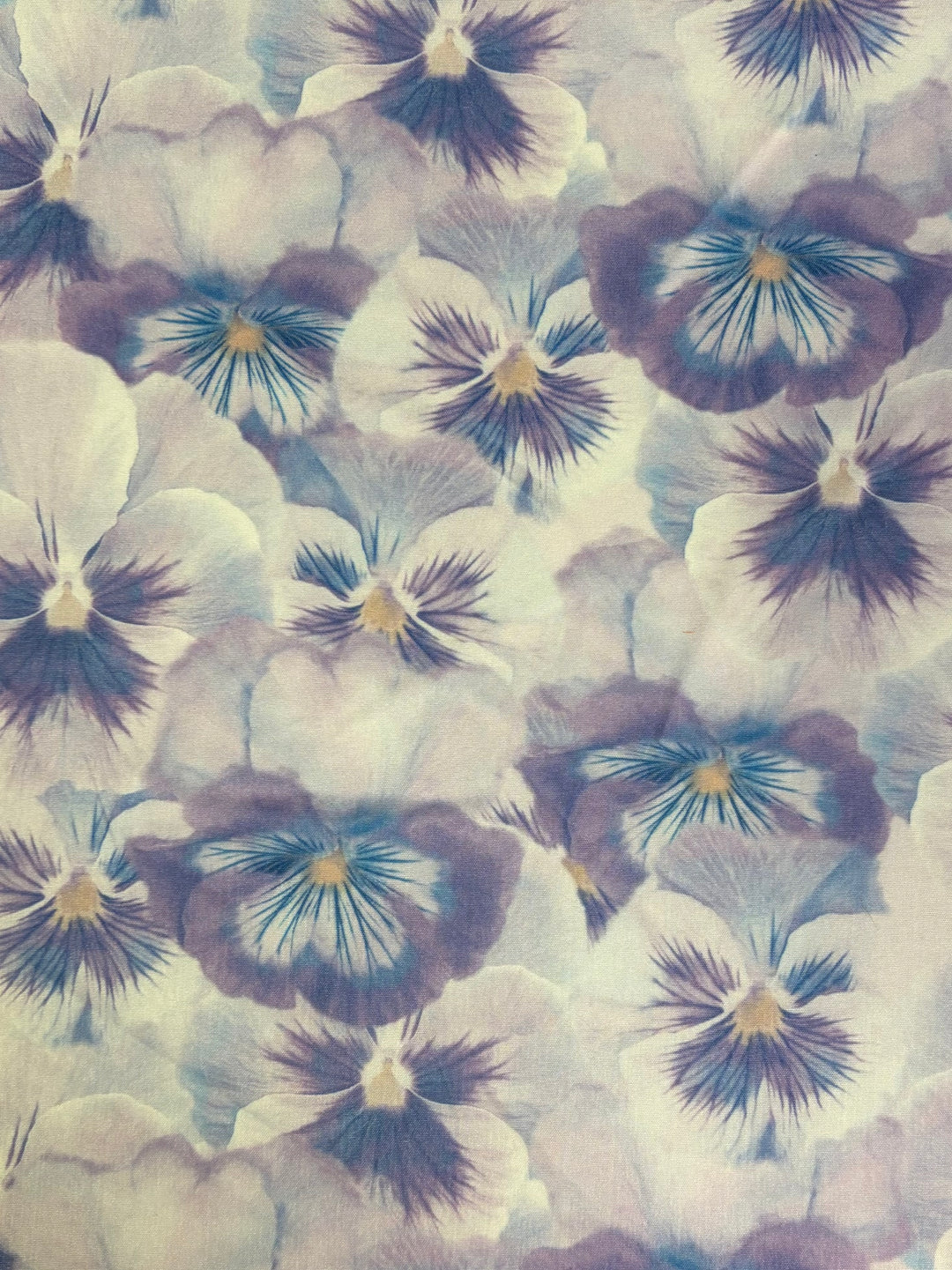 Purple Pansy Stretch Chiffon