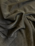Olive Brushed Sueded Faille