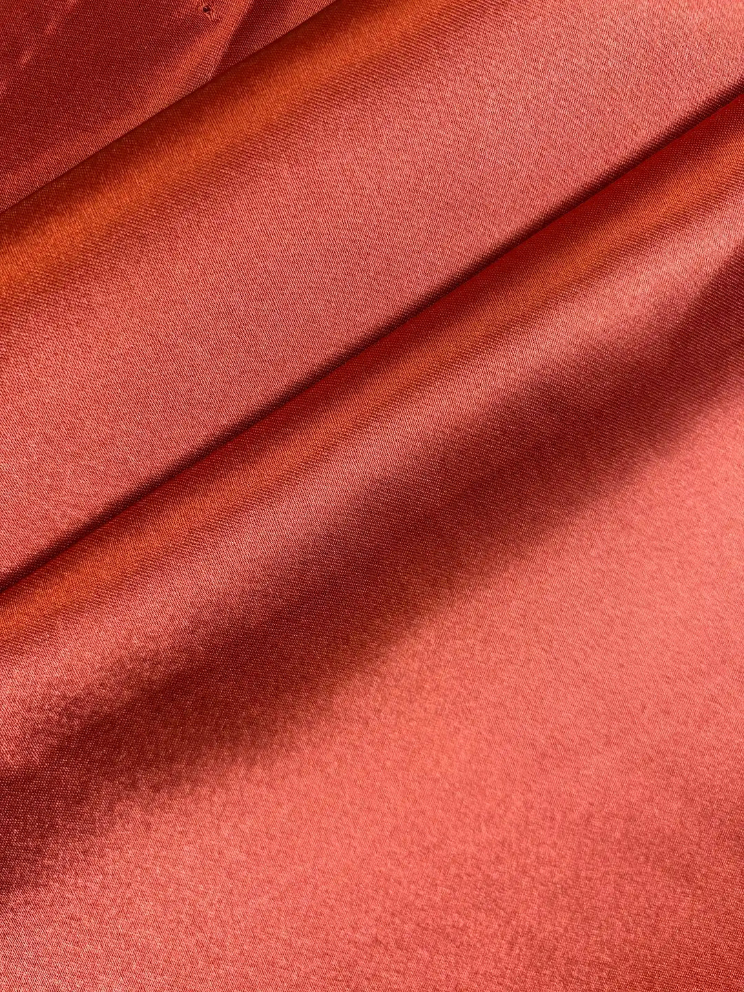 Burnt Orange Solid Color | Satin