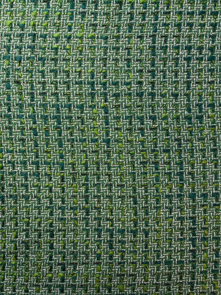 Green Chanel Dead-stock Fabric | Tweed | Made in Italy