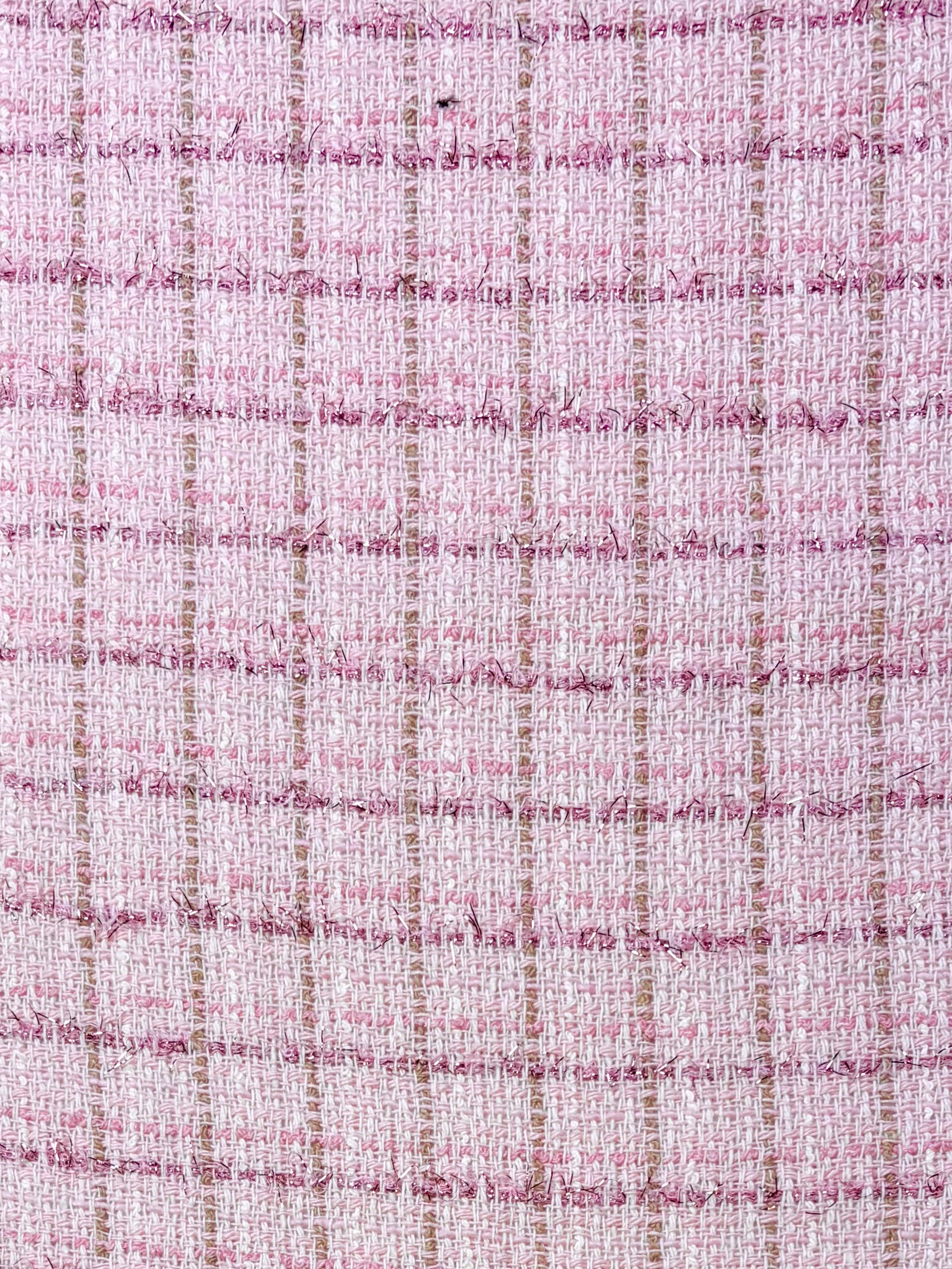 Pink Chanel Dead-stock Fabric | Tweed | Made in Italy