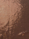 Brown Sequin Stretch | Knit