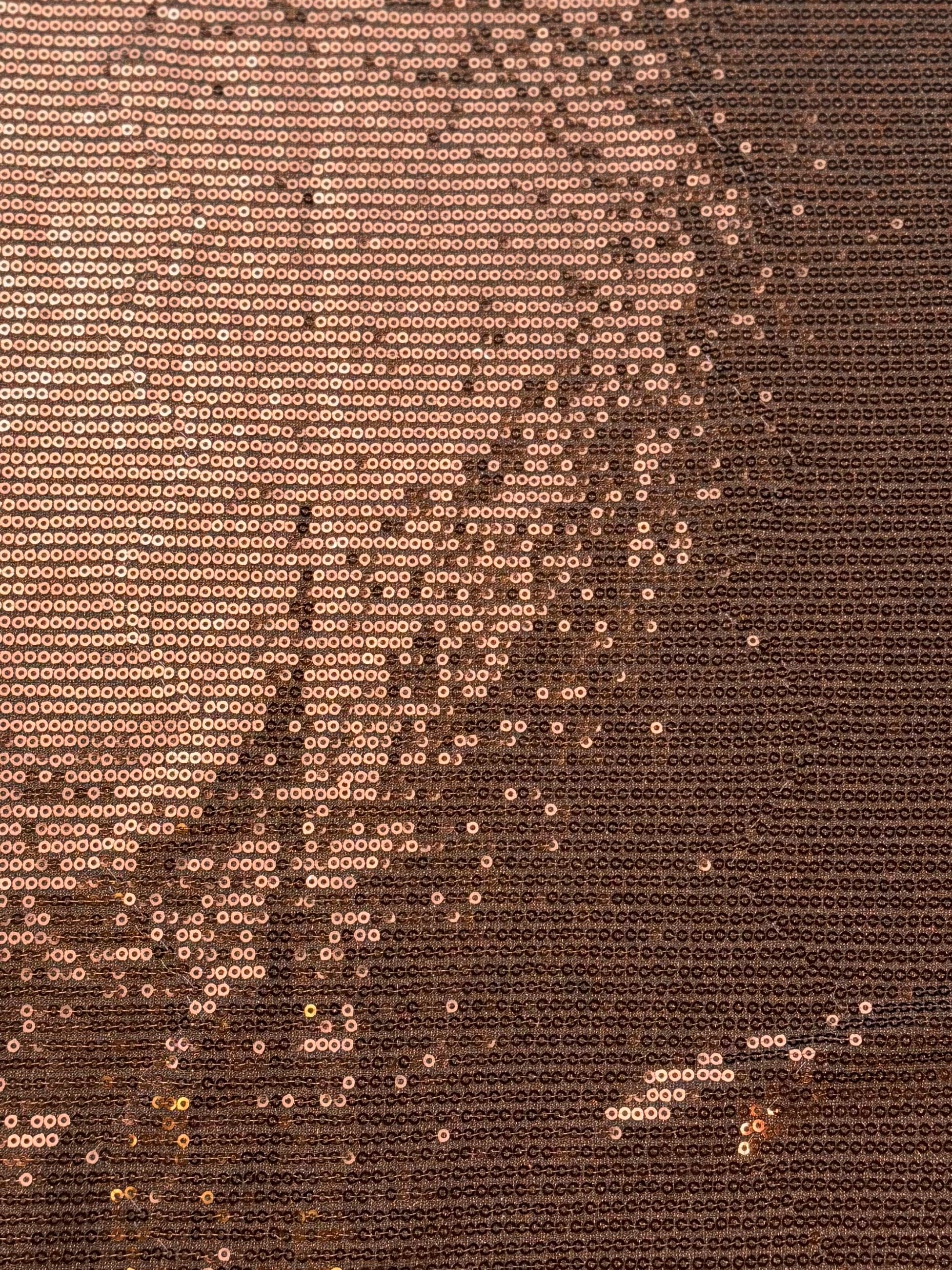 Brown Sequin Stretch | Knit