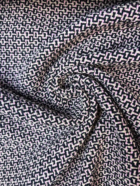 Chanel Deadstock Tweed Pink and Black | Made in Italy