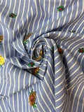 Cotton Striped with Sequins | Made in Italy
