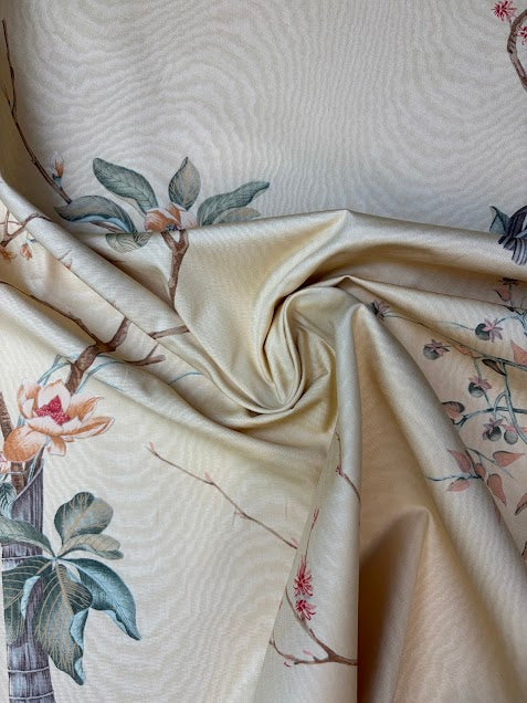 Poly Blend Mustard Floral Twine | Made in Italy