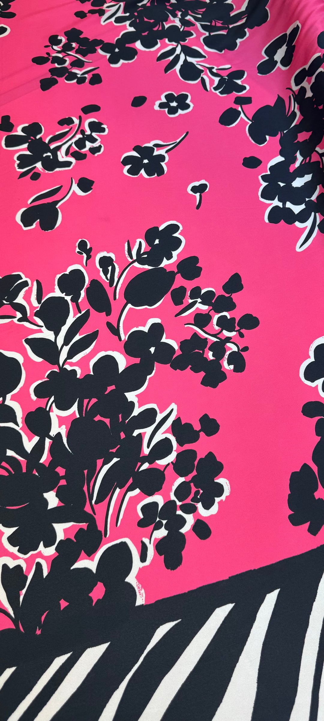 Pink-Black floral | Carolina Herrara
