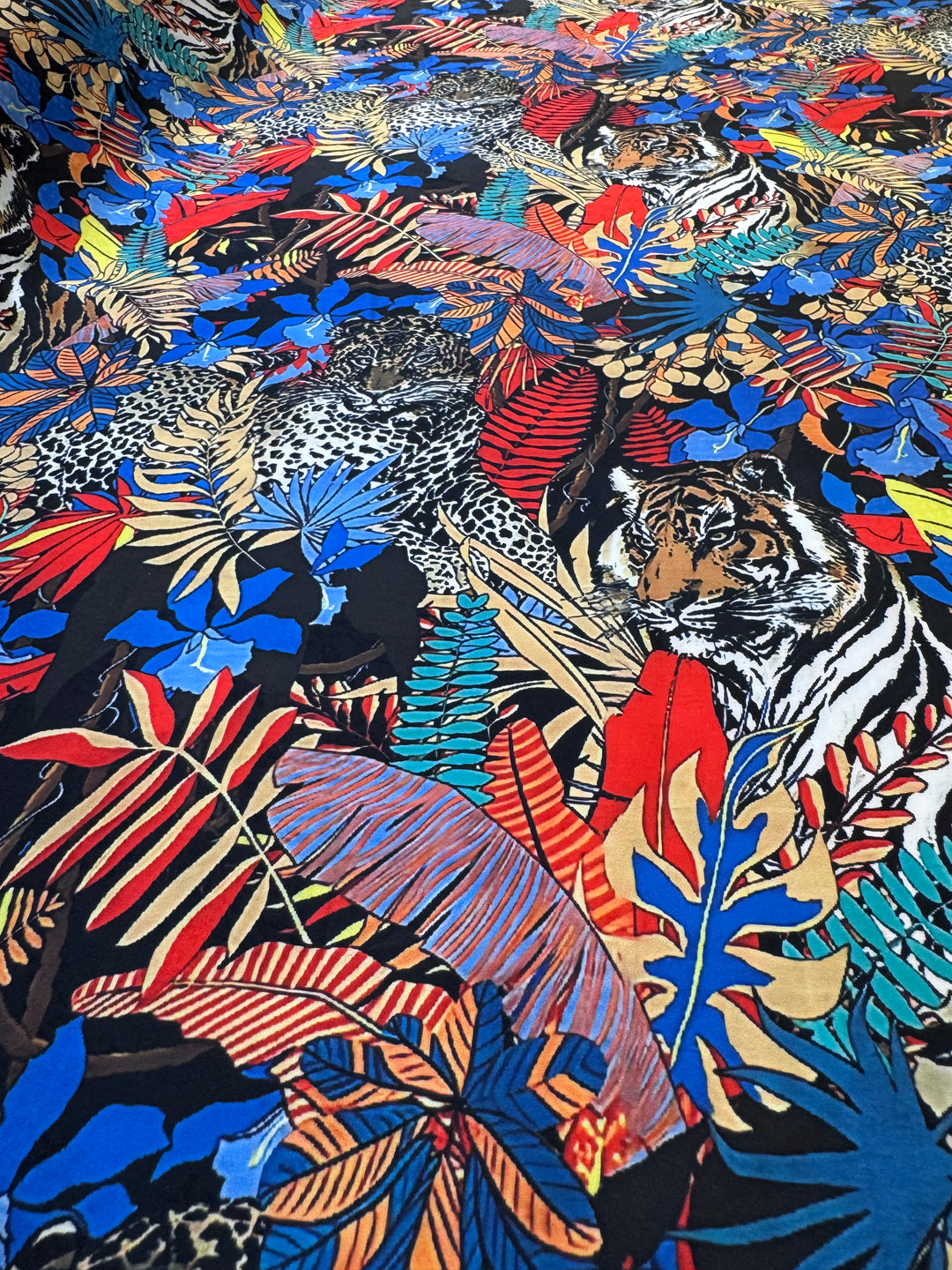 Jungle Scene with Animals | Silky Satin