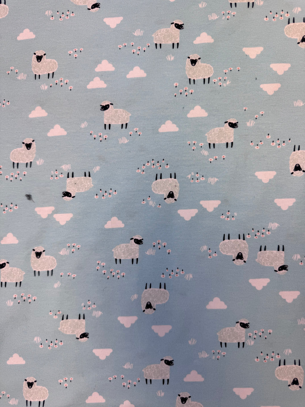 Blue with Sheep | Children's Patterns | Cotton/ Spandex Knit