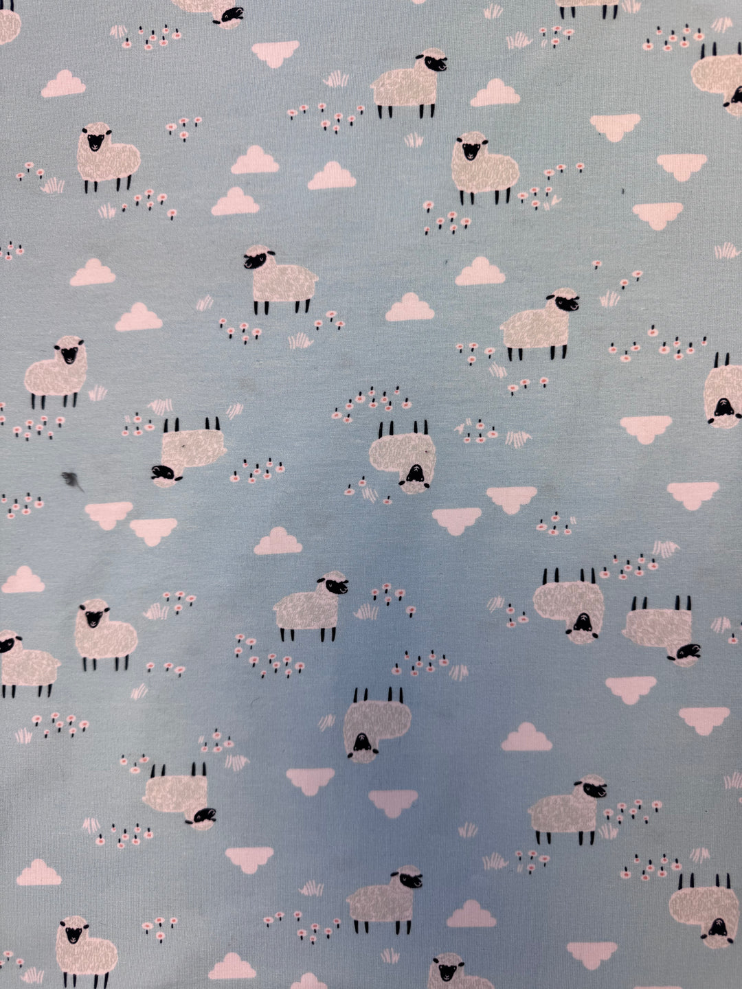 Blue with Sheep | Children's Patterns | Cotton/ Spandex Knit