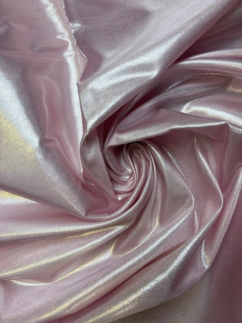 Pink Satin with Silver Shine