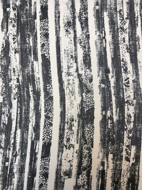 Black and Off-White Stripe | Chiffon