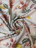 Cement Floral | Rayon Slub