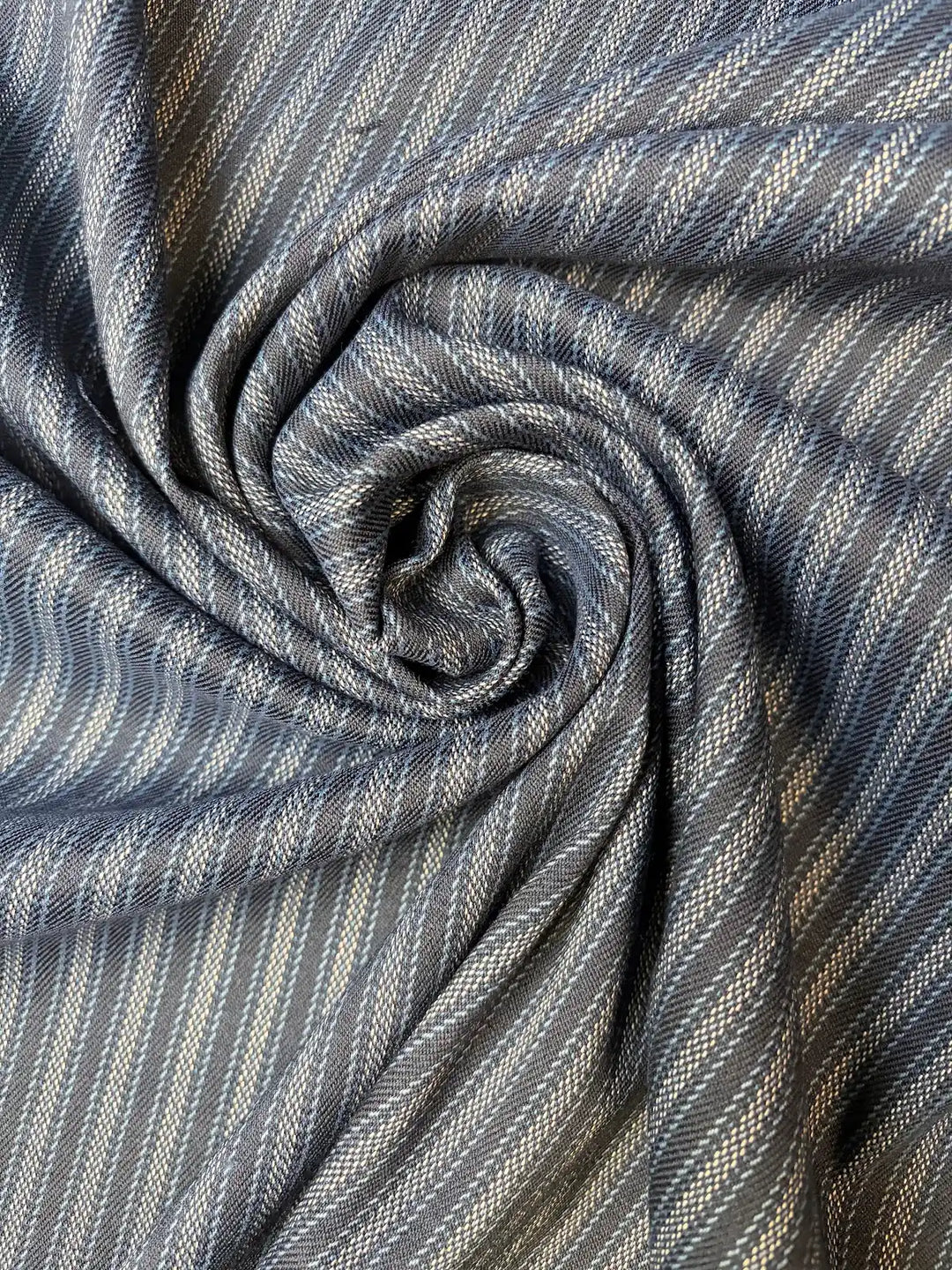 Navy Blue Stripe | Cotton Spandex