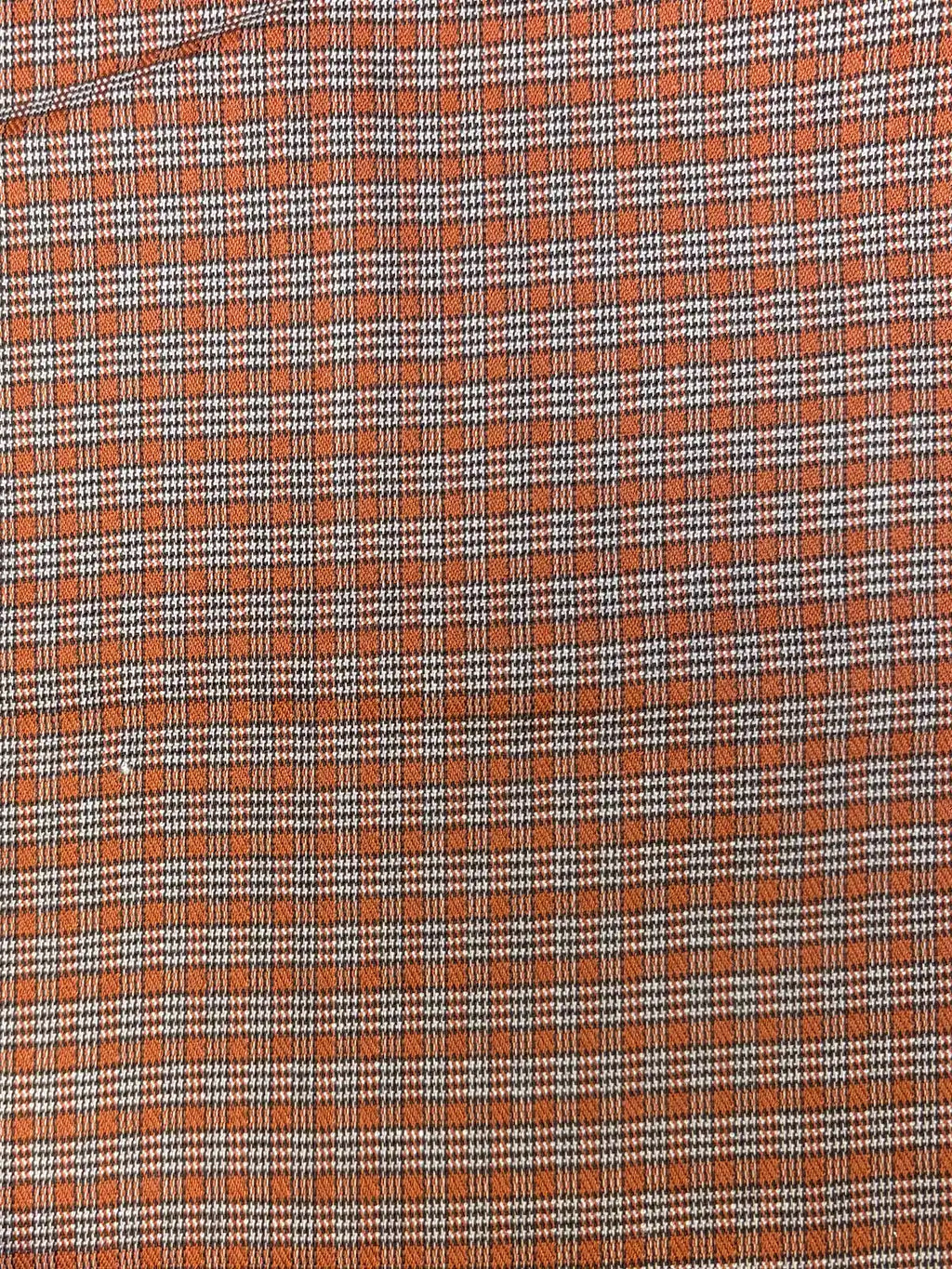 Burnt Orange Plaid | Cotton Spandex