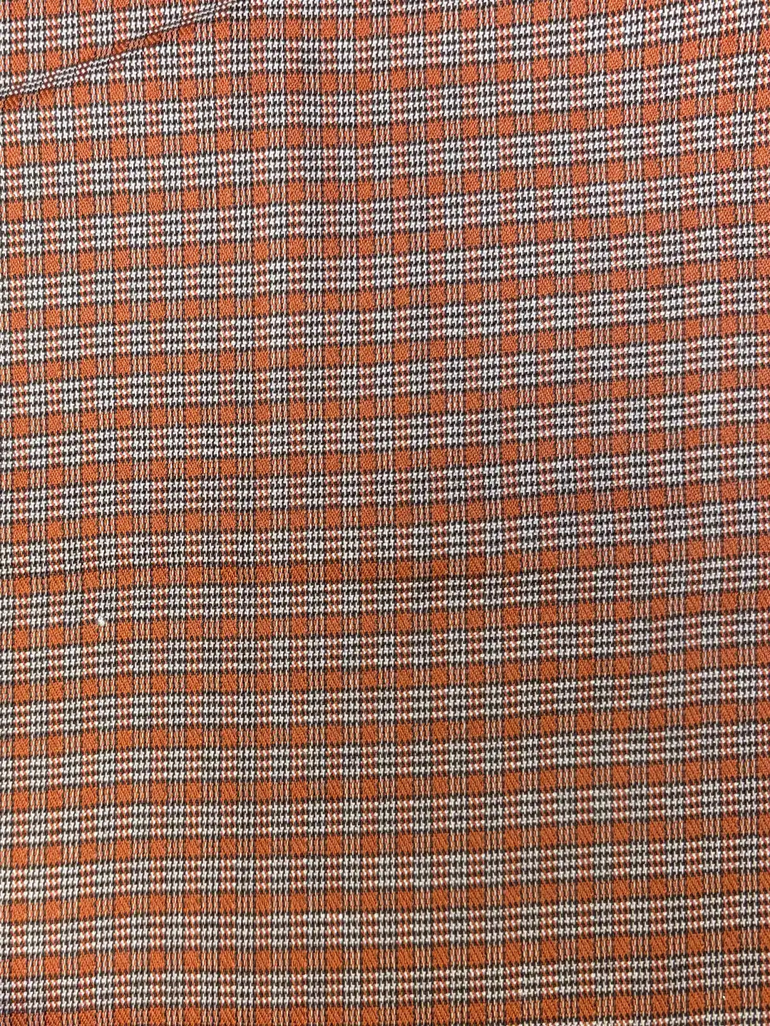 Burnt Orange Plaid | Cotton Spandex