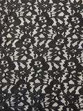 Black Floral | Knit Lace