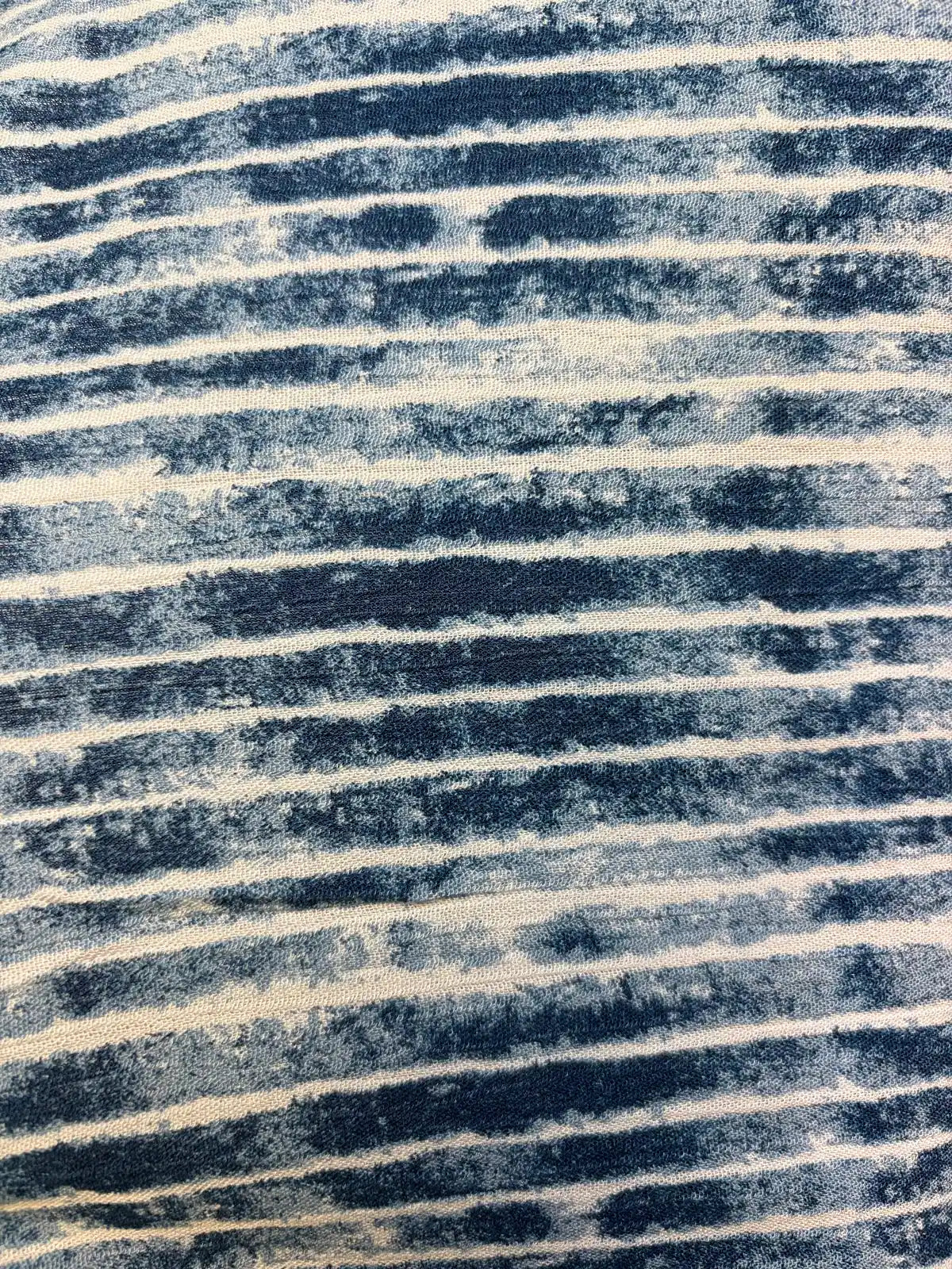 Navy Striped | Rayon Crinkle